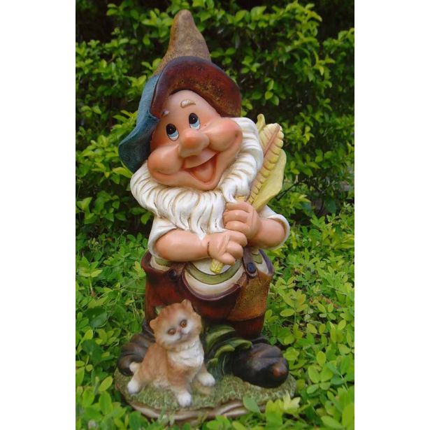 FIGURA, OKRASNA PALČEK Z MUCKO VIŠ 39CM