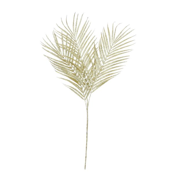 UMETNO CVETJE MICA PALMA ZLATA Z BLEŠČICAMI D80XŠ25XV2CM