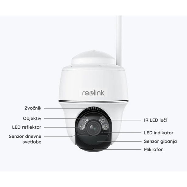 PAMETNA KAMERA REOLINK ARGUS B440 BELA