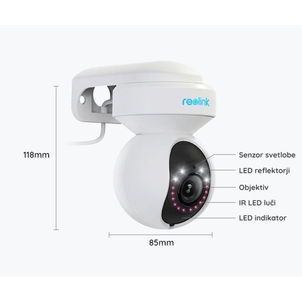 PAMETNA KAMERA REOLINK E560P IP KAMERA BELA
