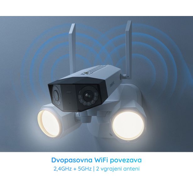 PAMETNA KAMERA REOLINK FLOODLIGHT F750W BELA