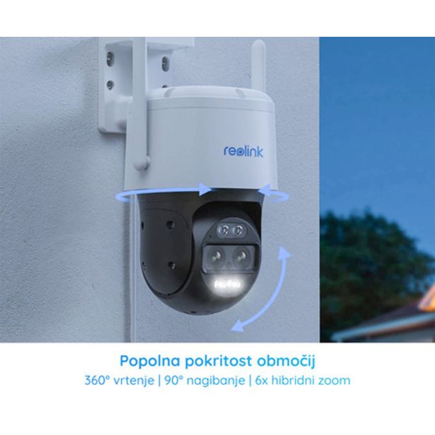 PAMETNA KAMERA REOLINK TRACKMIX G765 IP BELA