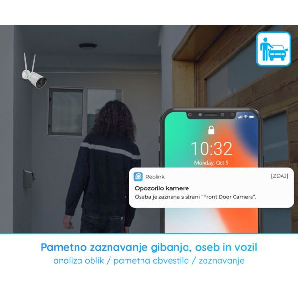 PAMETNA KAMERA REOLINK W320 IP KAMERA BELA