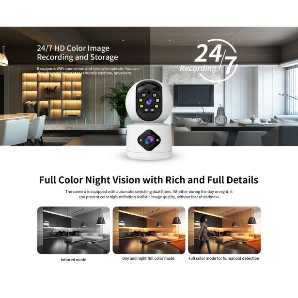 PAMETNA KAMERA ROBAXO RC992DR DUAL SMART360