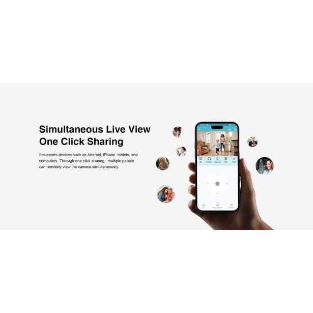 PAMETNA KAMERA ROBAXO RC994WS 3MP SMART 360