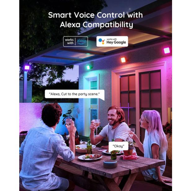 PAMETNA SVETILKA GOVEE RGBICWW LED REFLEKTOR ZUNANJI