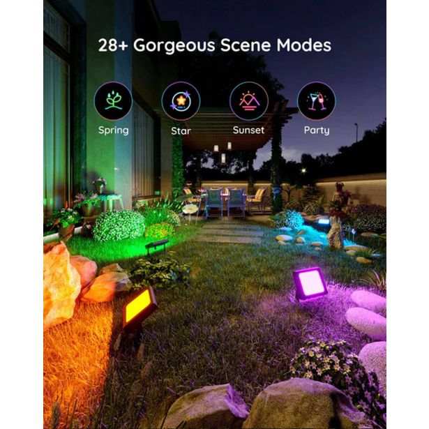 PAMETNA SVETILKA GOVEE RGBICWW LED REFLEKTOR ZUNANJI