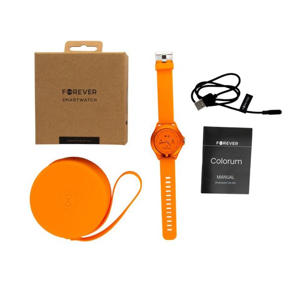 PAMETNA URA FOREVER COLORUM CW-300, ORANŽNA