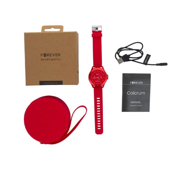 PAMETNA URA FOREVER COLORUM CW-300, RDEČA (XMAGENTA)