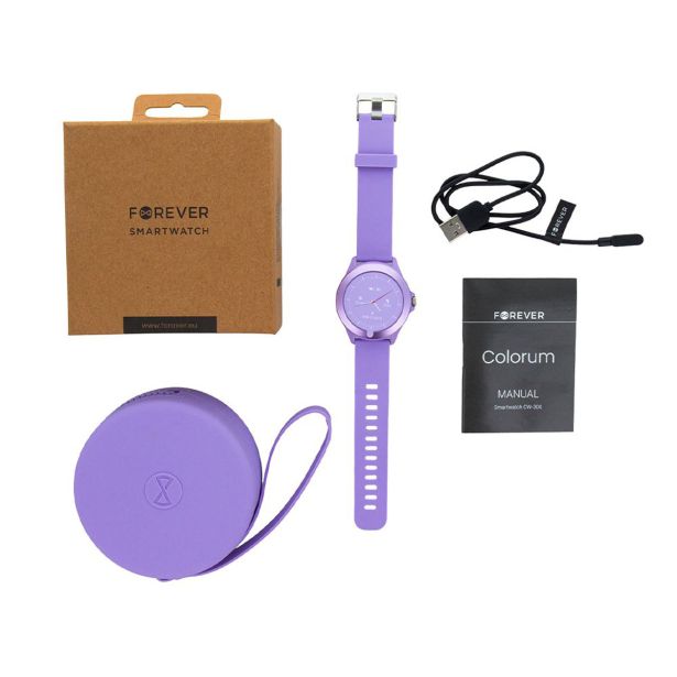 PAMETNA URA FOREVER COLORUM CW-300, VIJOLIČNA (XLAVENDA)