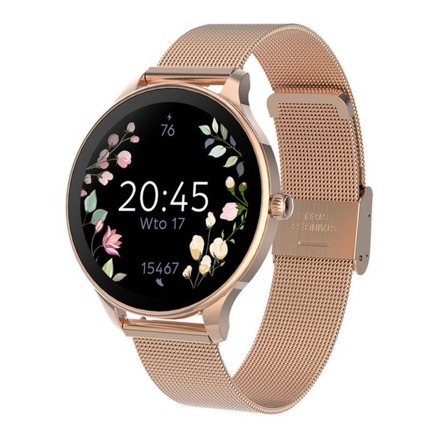 PAMETNA URA FOREVER VELORA SB-306 AMOLED ZASLON ROZA ZLATA