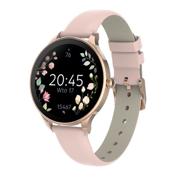 PAMETNA URA FOREVER VELORA SB-306 AMOLED ZASLON ROZA ZLATA