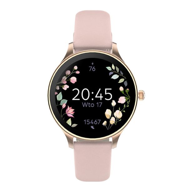 PAMETNA URA FOREVER VELORA SB-306 AMOLED ZASLON ROZA ZLATA