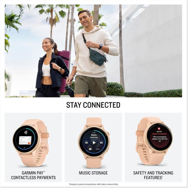 PAMETNA URA GARMIN VIVOACTIVE 6 PINK DAWN/ PINK DAWN METALLIC