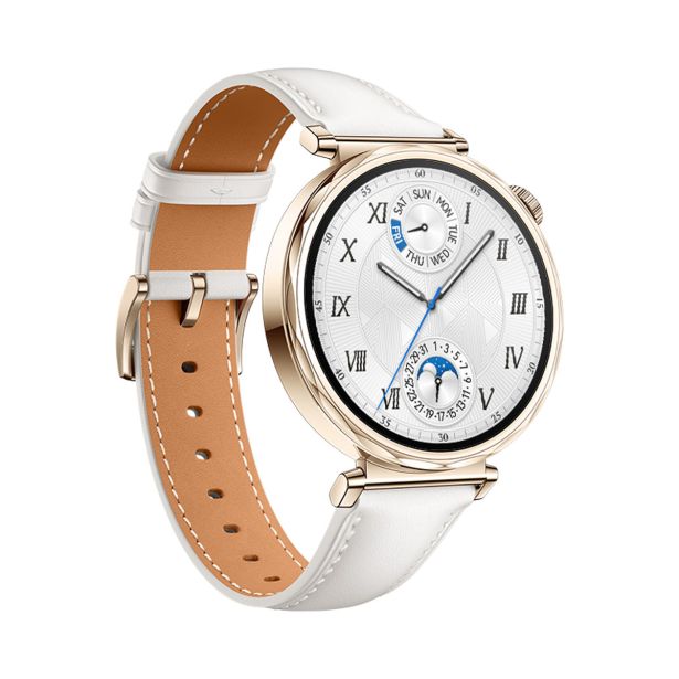 PAMETNA URA HUAWEI WATCH GT 5 41MM WHITE LEATHER STRAP BELA
