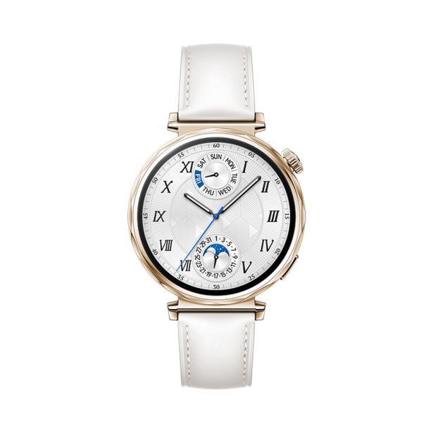 PAMETNA URA HUAWEI WATCH GT 5 41MM WHITE LEATHER STRAP BELA