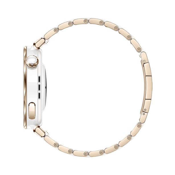 PAMETNA URA HUAWEI WATCH GT 5 PRO 42MM CERAMIC WHITE BELA/ZLATA