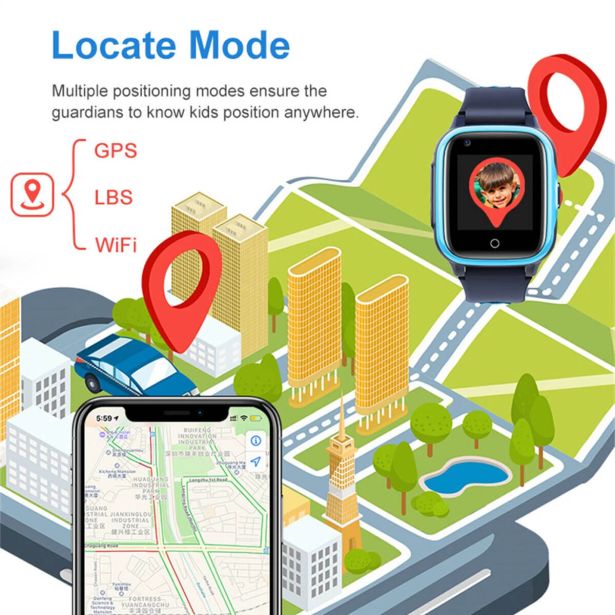 PAMETNA URA MOYE BAMBINO 4G ČRNO ROZA