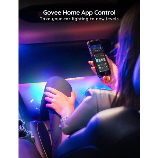 PAMETNI LED TRAK GOVEE RGBIC NOTRANJA AVTO OSVETLITEV