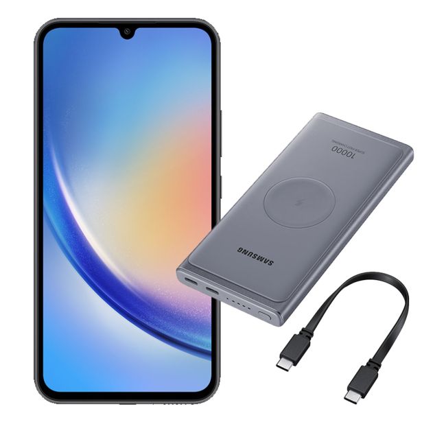 PAMETNI MOBILNI TELEFON SAMSUNG A34 5G 128GB ČRNA DODATNA POLNILNA BATERIJA