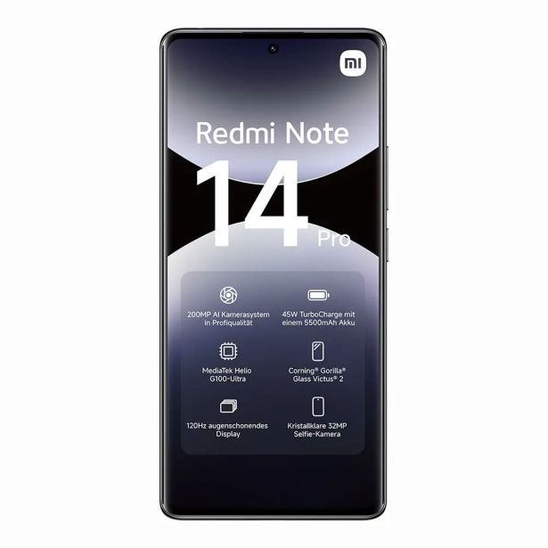 PAMETNI MOBILNI TELEFON XIAOMI REDMI NOTE 14 PRO 8/256GB ČRN