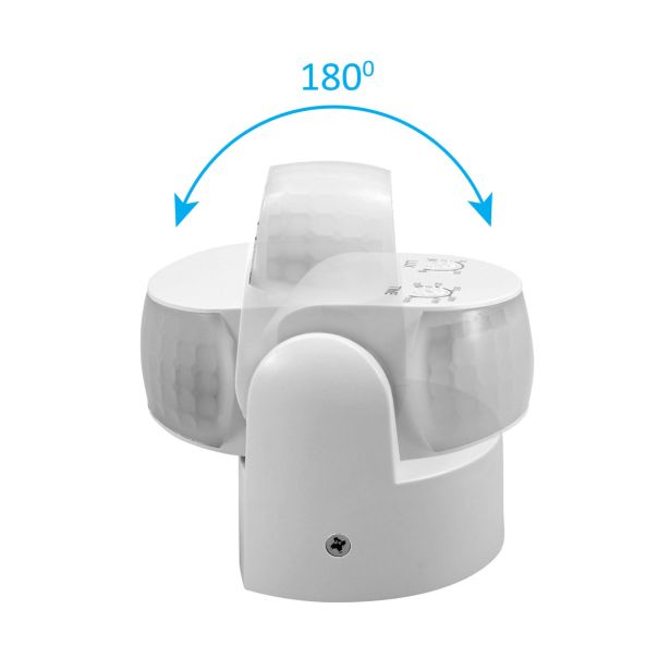 SENZOR COMMEL GIBANJE 180° BELI 12M 230V IP65
