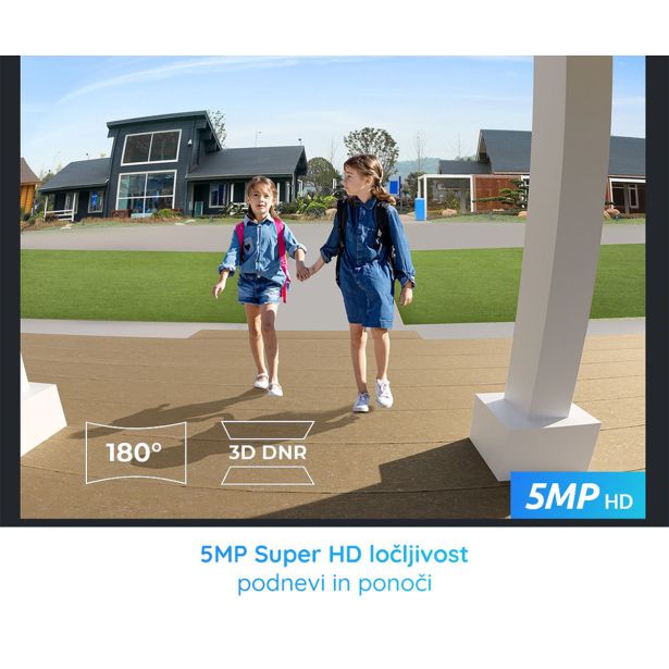 PAMETNI VIDEO DOMOFON REOLINK DOORBELL D340P ČRNA