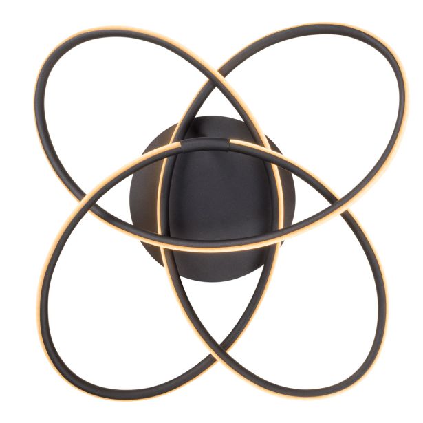 NADGRADNA STROP. SVETILKA PANDA 30W ČRNA WW