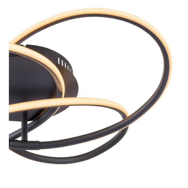 NADGRADNA STROP. SVETILKA PANDA 30W ČRNA WW