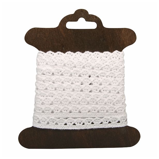 PAPIR, FILC, PENA, KREP RAYHER BOMBAŽNA ČIPKA AMANDA BELA, 3 M