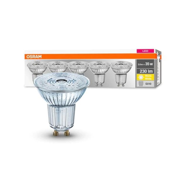 RAZNA LED ŽARNICA OSRAM PAR16 2.6W/827, 36 BASE, GU10, PAK/5