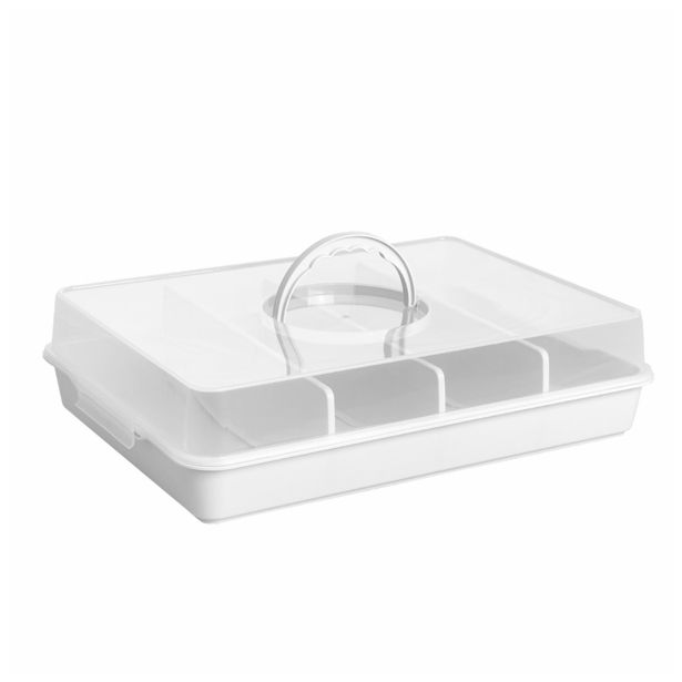 SHRANJEVANJE PECIVA PLANA PARTY BUTLER 38.3X28X9.5 CM ZA SHRANJEVANJE BELA