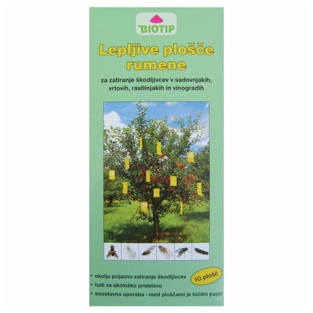 PAST ZA INSEKTE BIOTIP LEPLJIVE PLOŠČE MALE 10 KOS