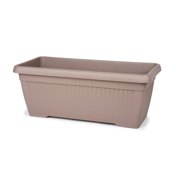 PE ZUNANJE KORITO BLUMAX MEDITERAN MAXI 80X37.5 CM MOCCA