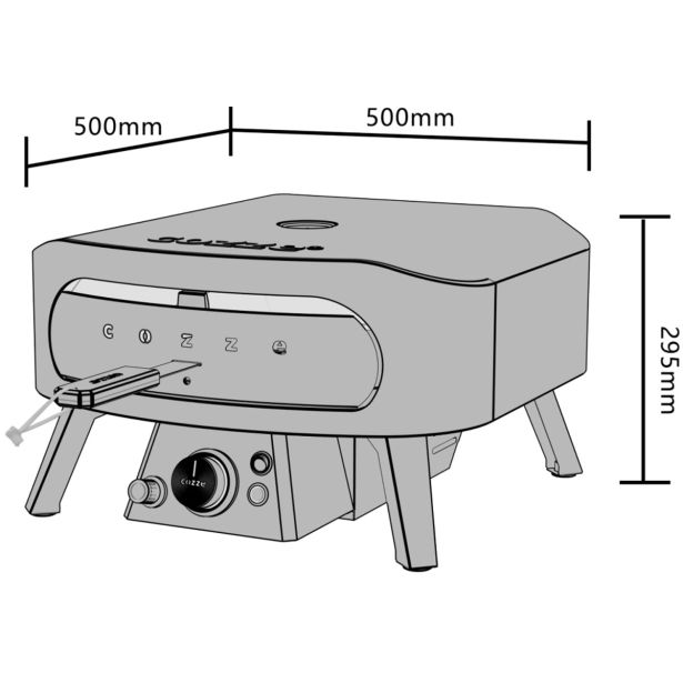 PEČ ZA PICO COZZE VRTLJIVA PLINSKA 13" 90434