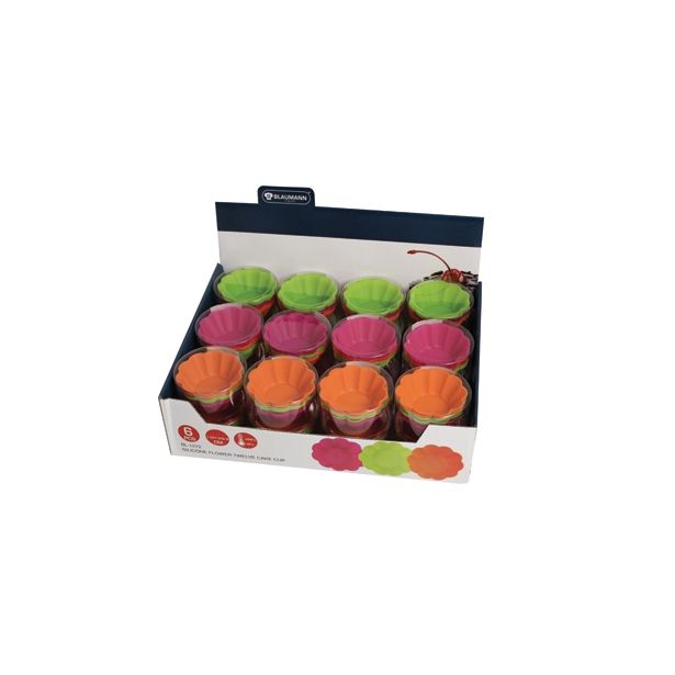 PEKAČ BLAUMANN ZA 6 MUFFINOV ROŽICA 7.5X7.5X2.8 CM