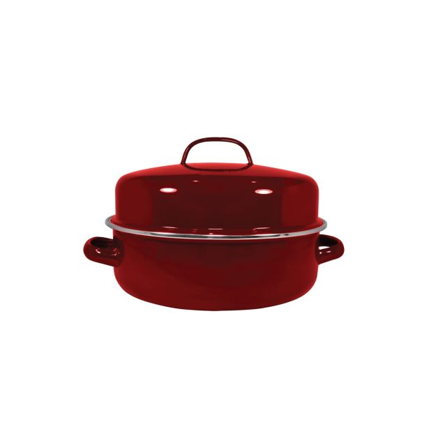 PEKAČ / MODEL ZA PEKO ENAMELIE 33.2X22.9 CM RUBINO Z EMAJLIRANIM POKROVOM