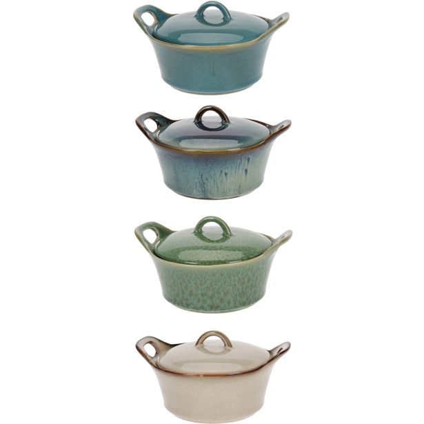 PEKAČ / MODEL ZA PEKO EH 0.35L KERAMIKA DVA ROČAJA 17X14X7CM SORTIRANE BARVE