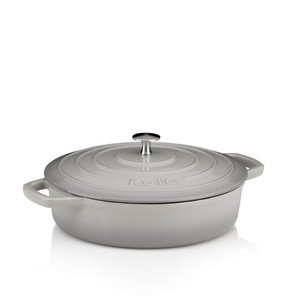 LONEC / KOZICA KELA 3.2 LIT CALIDO OKROGLI ALUGUS SVETLO SIVA