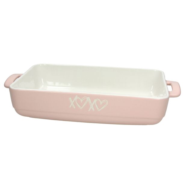 PEKAČ / MODEL ZA PEKO TOGNANA 38X21 CM BISTRO BLOSSOM PINK PRAVOKOTEN