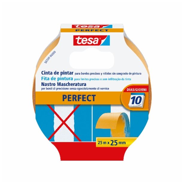 ZAŠČITNI LEPILNI TRAK TESA PERFECT RUMEN 25MX25MM