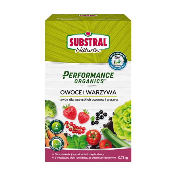 GNOJILO ZA SADNO DREVJE IN ZELENJAVO PERFORMANCE ORGANICS SUBSTRAL NATUREN 750 G