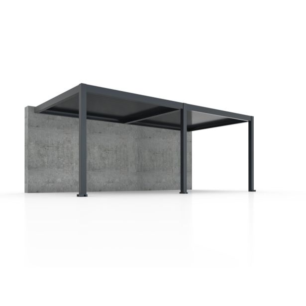 PERGOLA BELLANO BIOKLIMATSKA MOTORIZIRANA 6X3 -PRITRJENA V STENO