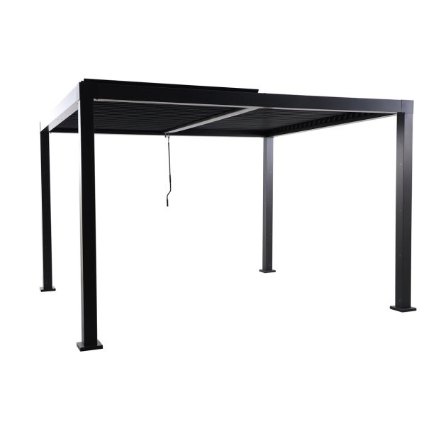 PERGOLA NATERIAL CLIMA BIOKLIMATSKA ALU 313X358 TEMNO SIVA