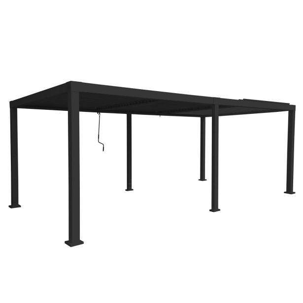 PERGOLA CLIMA BIOKLIMATSKA POLNA ALU 313X614 TEMNO SIVA