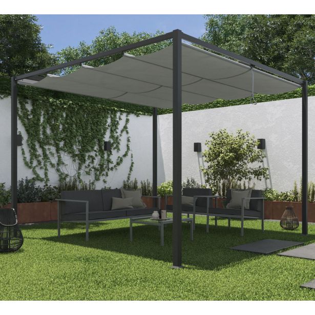 PERGOLA NATERIAL HORALI STEEL 300X300 ZLOŽLJIVA STREHA
