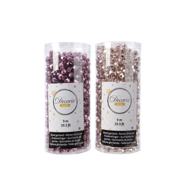 PERLE DECORIS ROZA BARVE 9 M SORT