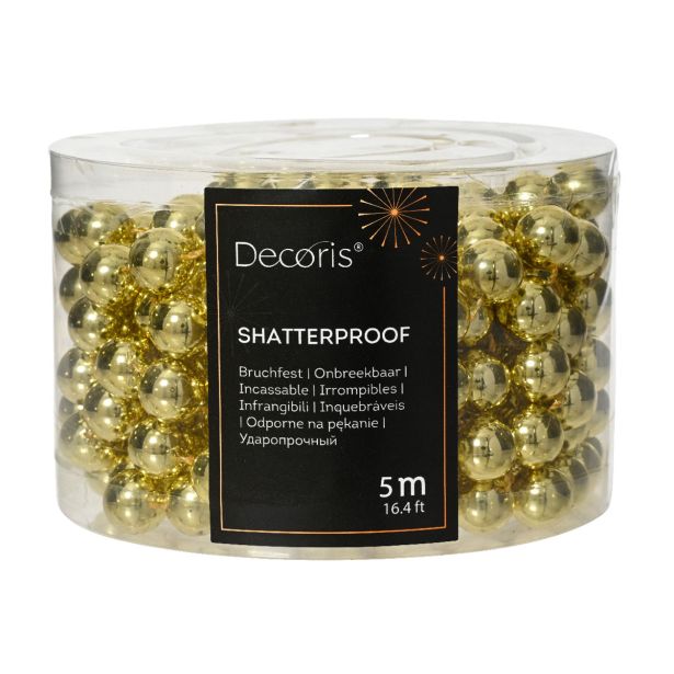 PERLE DECORIS ZLATE BARVE, 5 M VELIKOST 1.4 CM