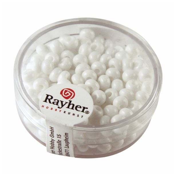 PERLE RAYHER PERLE INDIJANSKE, 4.5 MM BELE, 17G