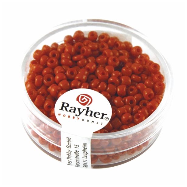 PERLE RAYHER PERLE OPAK, 2.6 MM RDEČE, 17G